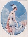 Woman in Slip 1918-Maurice Milliere-Art Print