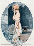 Woman in Slip 1918-Maurice Milliere-Art Print