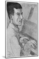 Maurice Ravel French Musician Depicted at the Keyboard-Ouvre-Mounted Art Print