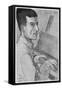 Maurice Ravel French Musician Depicted at the Keyboard-Ouvre-Framed Stretched Canvas