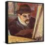 Maurice Utrillo in Front of His Easel-Suzanne Valadon-Framed Stretched Canvas