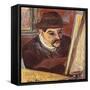 Maurice Utrillo in Front of His Easel-Suzanne Valadon-Framed Stretched Canvas