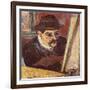 Maurice Utrillo in Front of His Easel-Suzanne Valadon-Framed Giclee Print