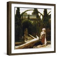 Maurischer Garten; ein Traum von Granada. Moorish Garden; a Dream of Granada-Frederic Leighton-Framed Giclee Print