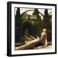 Maurischer Garten; ein Traum von Granada. Moorish Garden; a Dream of Granada-Frederic Leighton-Framed Giclee Print