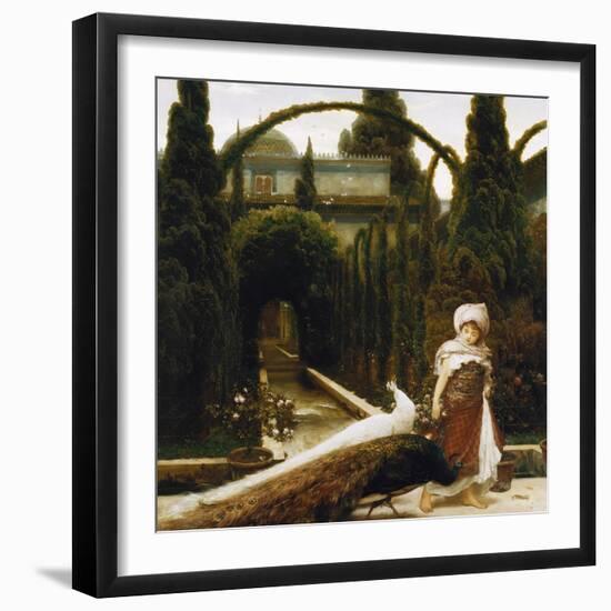 Maurischer Garten; ein Traum von Granada. Moorish Garden; a Dream of Granada-Frederic Leighton-Framed Giclee Print