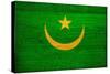 Mauritania Flag Design with Wood Patterning - Flags of the World Series-Philippe Hugonnard-Stretched Canvas