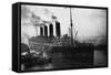 Mauritania Is Guided into Dry Dock-null-Framed Stretched Canvas