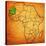 Mauritania on Actual Map of Africa-michal812-Stretched Canvas