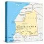 Mauritania Political Map-Peter Hermes Furian-Stretched Canvas