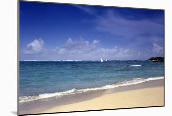 Mauritius Beach-Charles Bowman-Mounted Photographic Print