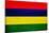 Mauritius Flag Design with Wood Patterning - Flags of the World Series-Philippe Hugonnard-Stretched Canvas