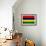 Mauritius Flag Design with Wood Patterning - Flags of the World Series-Philippe Hugonnard-Framed Art Print displayed on a wall