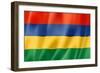 Mauritius Flag-daboost-Framed Art Print