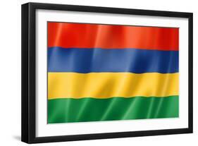 Mauritius Flag-daboost-Framed Art Print
