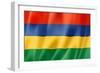 Mauritius Flag-daboost-Framed Art Print