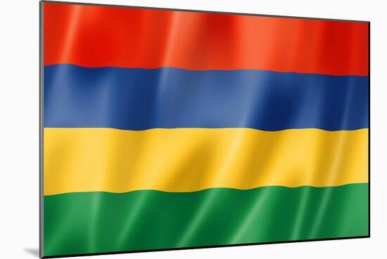 Mauritius Flag-daboost-Mounted Art Print