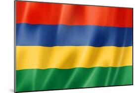 Mauritius Flag-daboost-Mounted Art Print