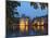 Mauritshuis and Government Buildings of Binnenhof at Night, Hofvijver, Den Haag-Gary Cook-Mounted Photographic Print