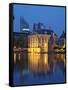 Mauritshuis at Night, Lake Hof Vijver, Den Haag, the Hague, Holland (The Netherlands)-Gary Cook-Framed Stretched Canvas