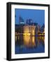Mauritshuis at Night, Lake Hof Vijver, Den Haag, the Hague, Holland (The Netherlands)-Gary Cook-Framed Photographic Print