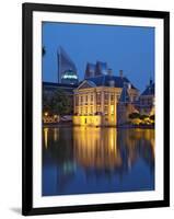Mauritshuis at Night, Lake Hof Vijver, Den Haag, the Hague, Holland (The Netherlands)-Gary Cook-Framed Photographic Print