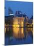 Mauritshuis at Night, Lake Hof Vijver, Den Haag, the Hague, Holland (The Netherlands)-Gary Cook-Mounted Photographic Print