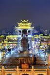 China, Hunan province, Fenghuang, riverside houses-Maurizio Rellini-Photographic Print