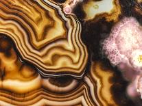 Blue and Brown Agate Pattern-maury75-Laminated Photographic Print