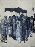 Jews Praying in the Synagogue on Yom Kippur-Maurycy Gottlieb-Stretched Canvas