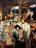 Jews Praying in the Synagogue on Yom Kippur-Maurycy Gottlieb-Laminated Giclee Print