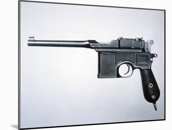 Mauser 7.53 Semi-Automatic Pistol (Metal)-German-Mounted Giclee Print