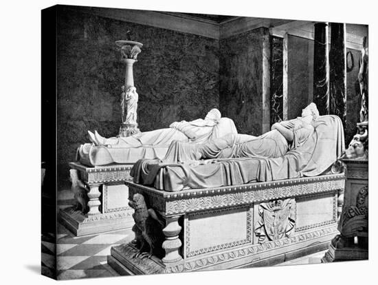 Mausoleum at Charlottenburg, Berlin, Germany, 1893-John L Stoddard-Stretched Canvas