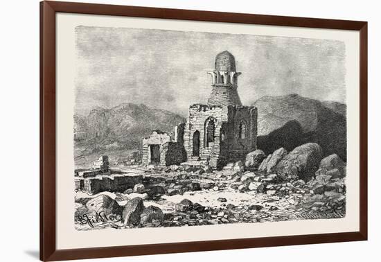 Mausoleum in the Desert Near Assouan. Egypt, 1879-null-Framed Giclee Print