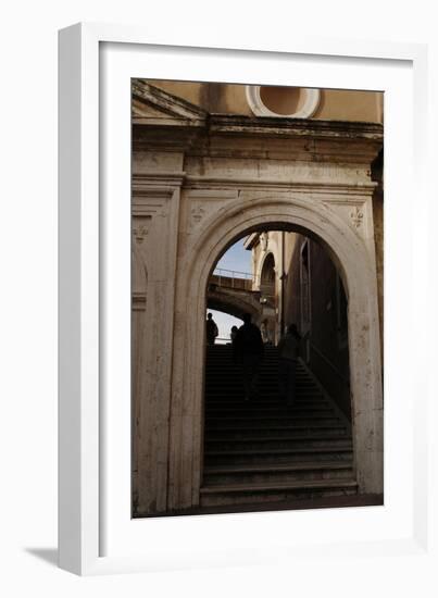 Mausoleum of Emperor Hadrian or Castle Sant'Angelo, Rome-null-Framed Giclee Print