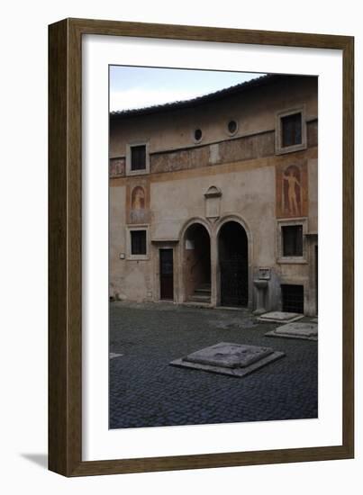 Mausoleum of Emperor Hadrian or Castle Sant'Angelo, Rome-null-Framed Giclee Print
