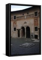 Mausoleum of Emperor Hadrian or Castle Sant'Angelo, Rome-null-Framed Stretched Canvas