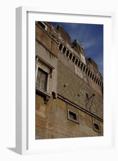 Mausoleum of Emperor Hadrian or Castle Sant'Angelo, Rome-null-Framed Giclee Print