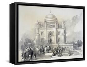 Mausoleum of Jufhir Junge, Delhi-English-Framed Stretched Canvas