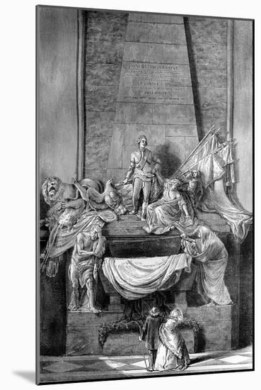 Mausoleum of Marshal De Saxe, Church of St Thomas, Strasbourg, France, 1882-1884-Jean-baptiste Pigalle-Mounted Giclee Print