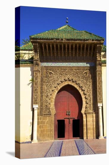 Mausoleum of Moulay Ismail, Meknes, Morocco, North Africa, Africa-Neil-Stretched Canvas