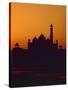 Mausoleum of Taj Mahal at Sunset-null-Stretched Canvas