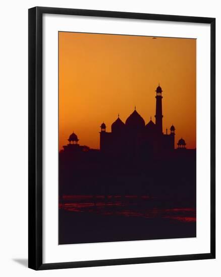 Mausoleum of Taj Mahal at Sunset-null-Framed Photographic Print