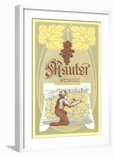 Mautser Wine Label-null-Framed Art Print