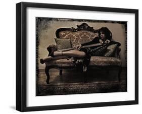 Mauvais Odalisque-Fabio Panichi-Framed Premium Photographic Print