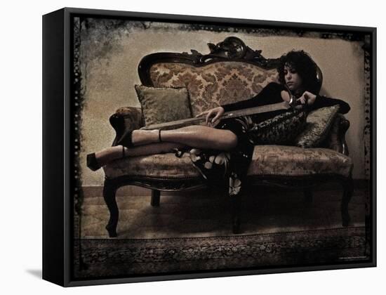 Mauvais Odalisque-Fabio Panichi-Framed Stretched Canvas