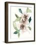 Mauve Flowers I-Jennifer Goldberger-Framed Art Print