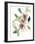 Mauve Flowers I-Jennifer Goldberger-Framed Art Print