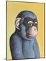 Mauve Monkey on Yellow, 2006,-Peter Jones-Mounted Giclee Print