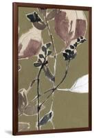 Mauve on Olive II-Jennifer Goldberger-Framed Art Print